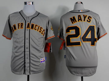 Willie Mays San Francisco Giants gray jersey