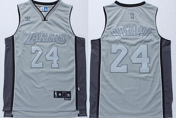 Kobe Bryant Los Angeles Lakers gray Throwback jersey