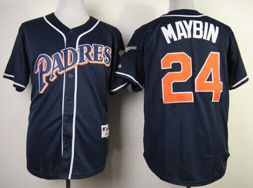 Cameron Maybin San Diego Padres navy jersey