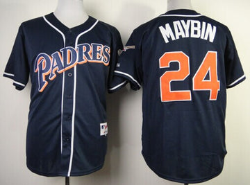 Cameron Maybin San Diego Padres navy jersey