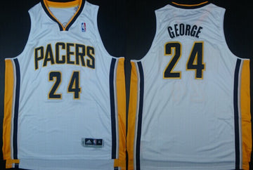 Paul George Revolution Indiana Pacers white Authentic jersey