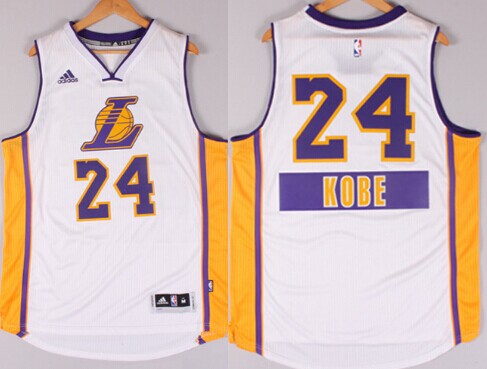 Kobe Bryant Revolution Los Angeles Lakers white jersey