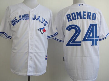 Ricky Romero Toronto Blue Jays white jersey