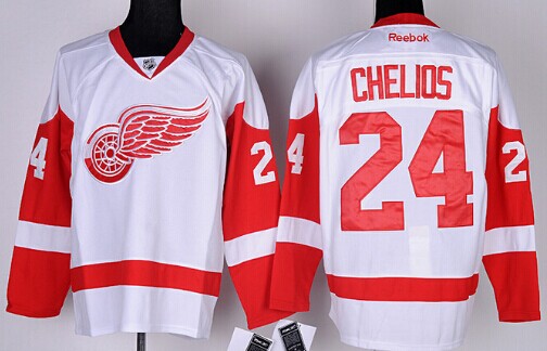 Chris Chelios Detroit Red Wings white jersey