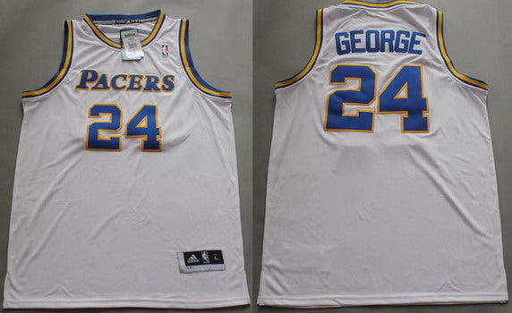 Paul George Aba Hardwood Indiana Pacers white Classic jersey
