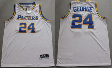 Paul George Aba Hardwood Indiana Pacers white Classic jersey