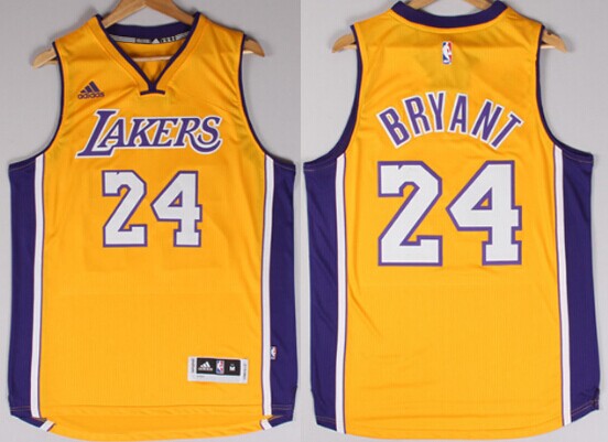 Kobe Bryant Revolution Los Angeles Lakers yellow jersey