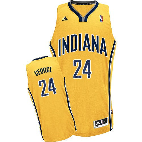 Paul George Indiana Pacers yellow jersey