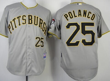 Gregory Polanco Pittsburgh Pirates gray jersey