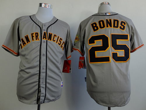 Barry Bonds San Francisco Giants gray jersey