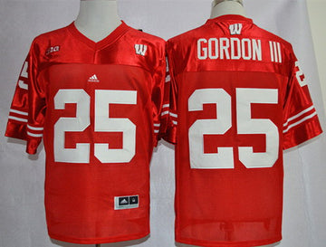 Melvin Gordon III Wisconsin Badgers red jersey