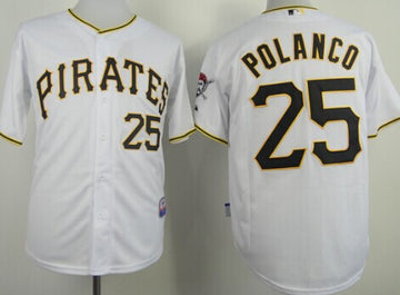 Gregory Polanco Pittsburgh Pirates white jersey