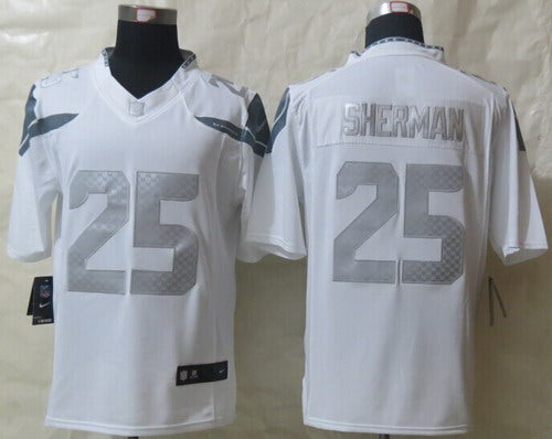 Nike Richard Sherman Seattle Seahawks platinum Limited jersey
