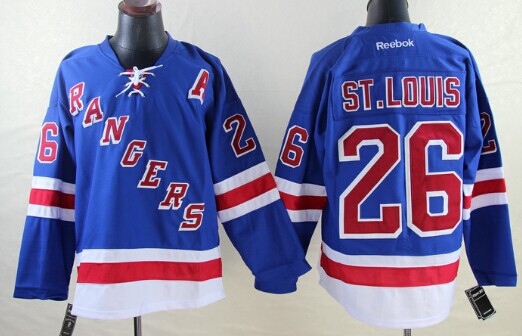Martin St. Louis New York Rangers blue jersey