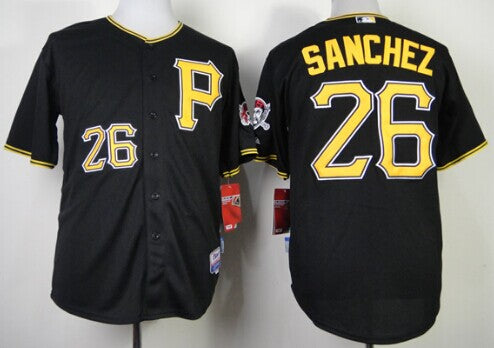 Tony Sanchez Pittsburgh Pirates black jersey