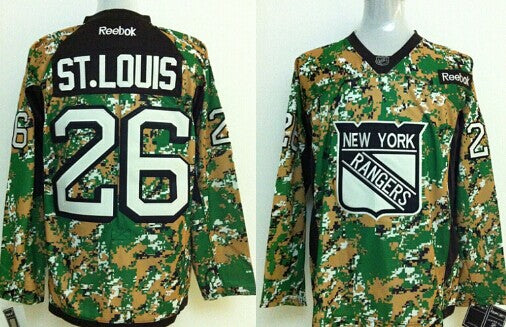 Martin St. Louis New York Rangers camo Camo jersey