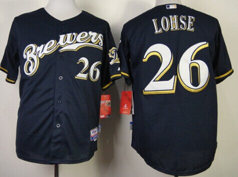 Kyle Lohse Milwaukee Brewers navy jersey