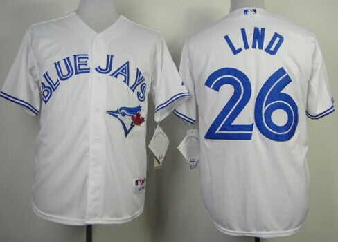 Adam Lind Toronto Blue Jays white jersey