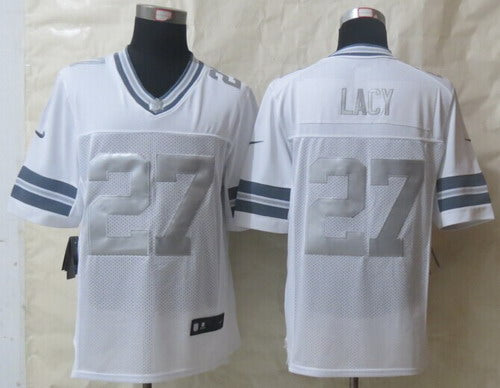 Nike Eddie Lacy Green Bay Packers platinum Limited jersey