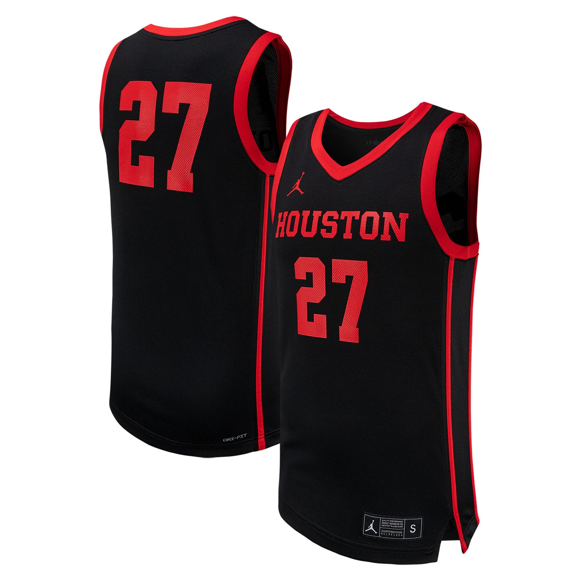 Jordan Brand Houston Cougars black jersey