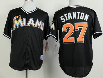 Mike Stanton Miami Marlins black jersey