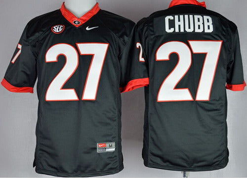 Nick Chubb Georgia Bulldogs black Limited jersey