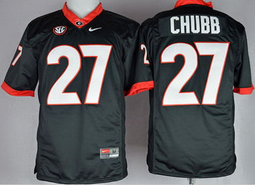 Nick Chubb Georgia Bulldogs black Limited jersey