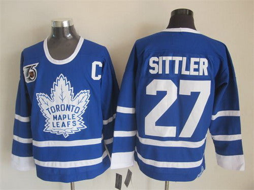 Darryl Sittler Toronto Maple Leafs blue Throwback jersey