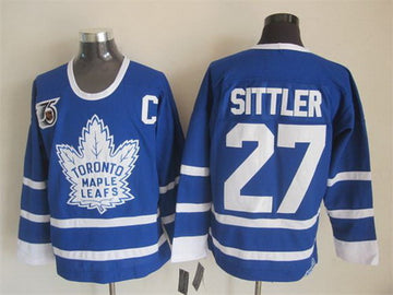 Darryl Sittler Toronto Maple Leafs blue Throwback jersey