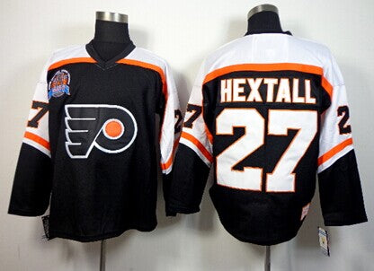 Ron Hextall Stanley Cup Philadelphia Flyers black Throwback jersey