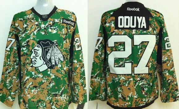 Johnny Oduya Chicago Blackhawks camo Camo jersey