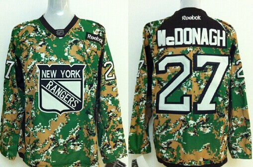 Ryan Mcdonagh New York Rangers camo Camo jersey