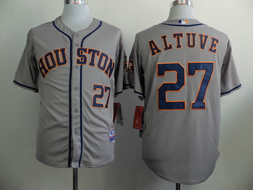 Jose Altuve Houston Astros gray jersey