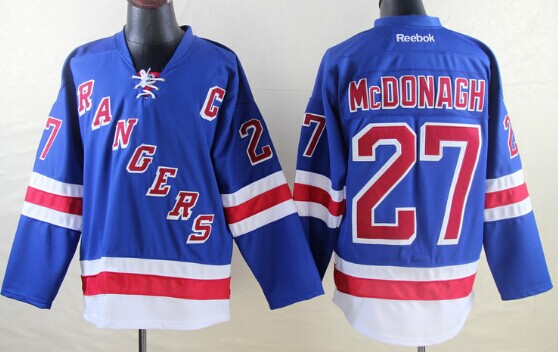 Ryan Mcdonagh New York Rangers blue jersey