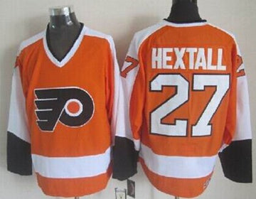 Ron Hextall Philadelphia Flyers orange Throwback jersey
