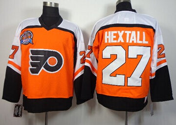 Ron Hextall Stanley Cup Philadelphia Flyers orange Throwback jersey