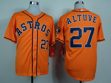 Jose Altuve Houston Astros orange jersey