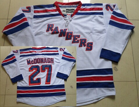 Ryan Mcdonagh New York Rangers white jersey