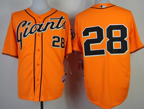 Buster Posey San Francisco Giants orange jersey