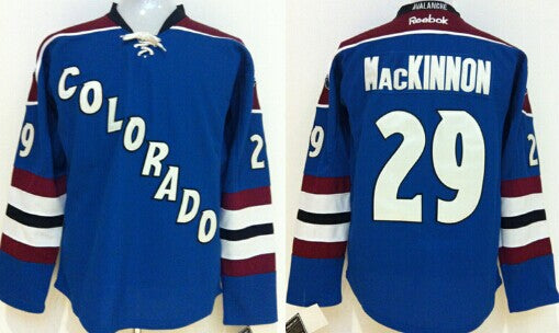 Nathan MacKinnon Colorado Avalanche blue Third jersey