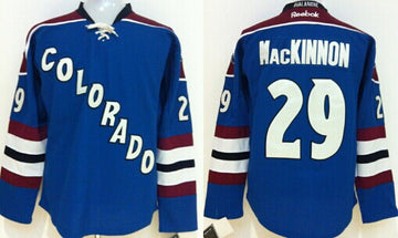 Nathan MacKinnon Colorado Avalanche blue Third jersey