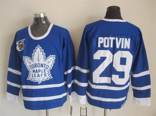 Felix Potvin Toronto Maple Leafs blue Throwback jersey