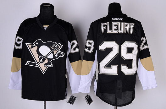 Marc-Andre Fleury Pittsburgh Penguins black jersey