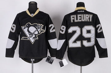 Marc-Andre Fleury Pittsburgh Penguins black jersey