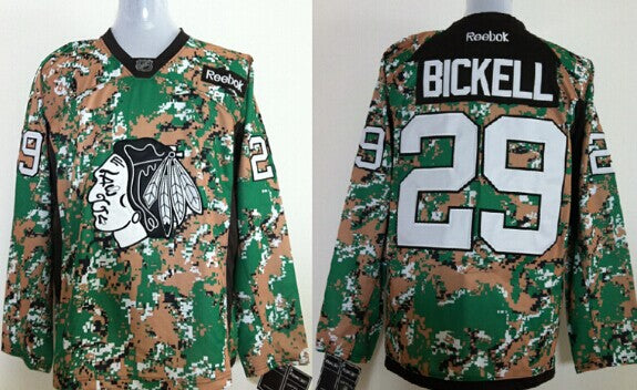 Bryan Bickell Chicago Blackhawks camo Camo jersey