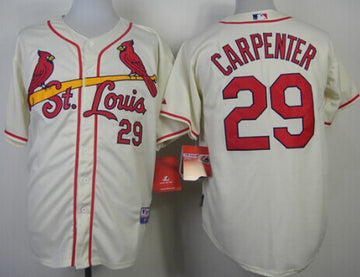 Chris Carpenter St. Louis Cardinals cream jersey