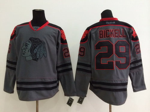 Bryan Bickell Chicago Blackhawks charcoal jersey