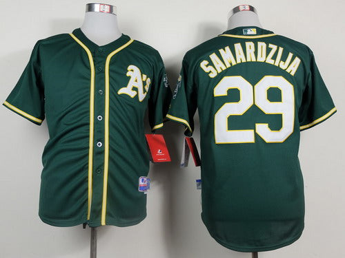 Jeff Samardzija Oakland Athletics green jersey