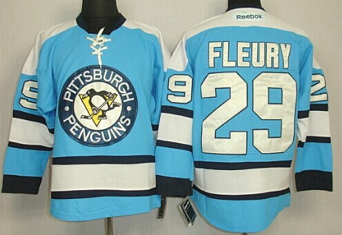 Marc-Andre Fleury Pittsburgh Penguins blue jersey