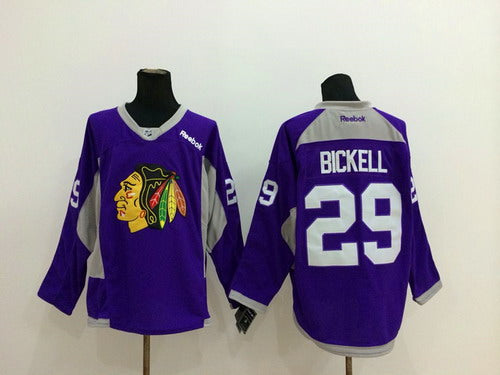 Bryan Bickell Chicago Blackhawks purple jersey